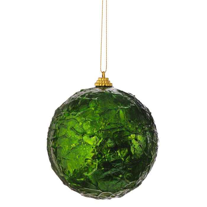 4" CRINKLE FOIL BALL ORNAMENT