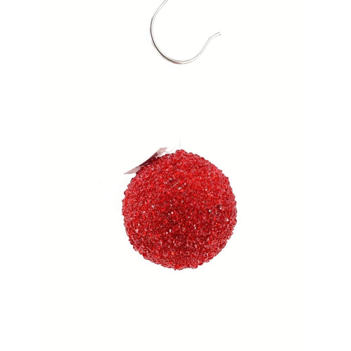 5" ICY CHUNK GLITTER BALL ORNAMENT