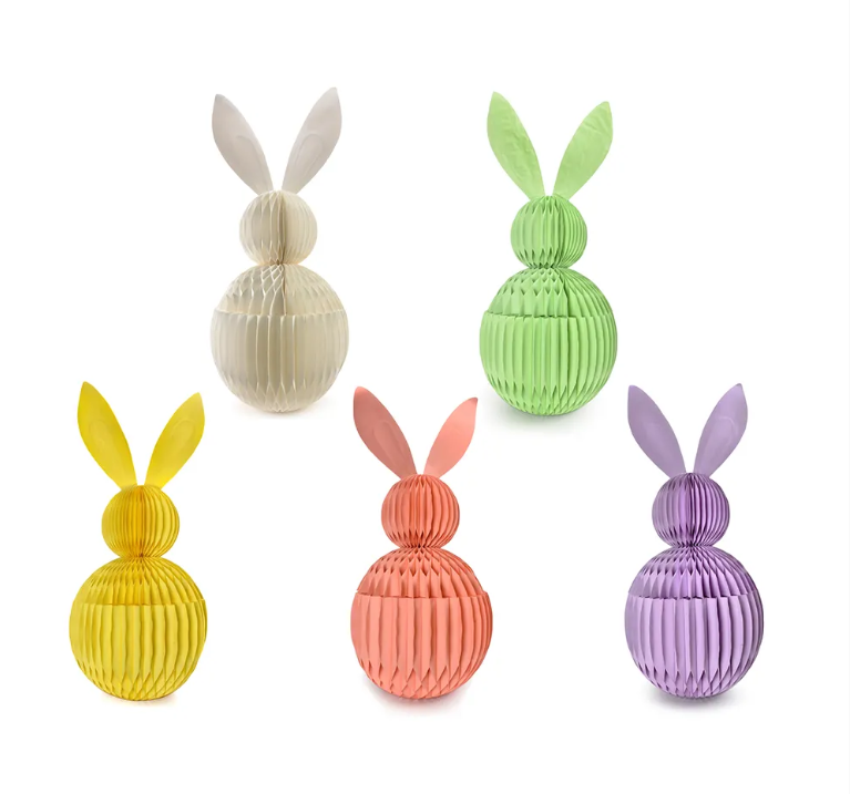 EASTER RABBIT-5 ASSTD-11.4''H23.6''- WHITE ONLY