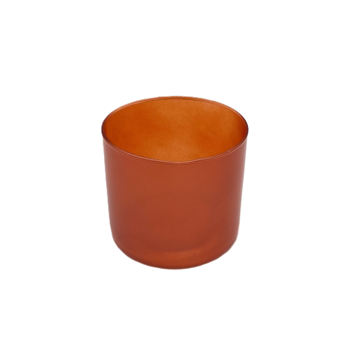Orange Straight Side Candle Glass-15oz 4" x 3.5"