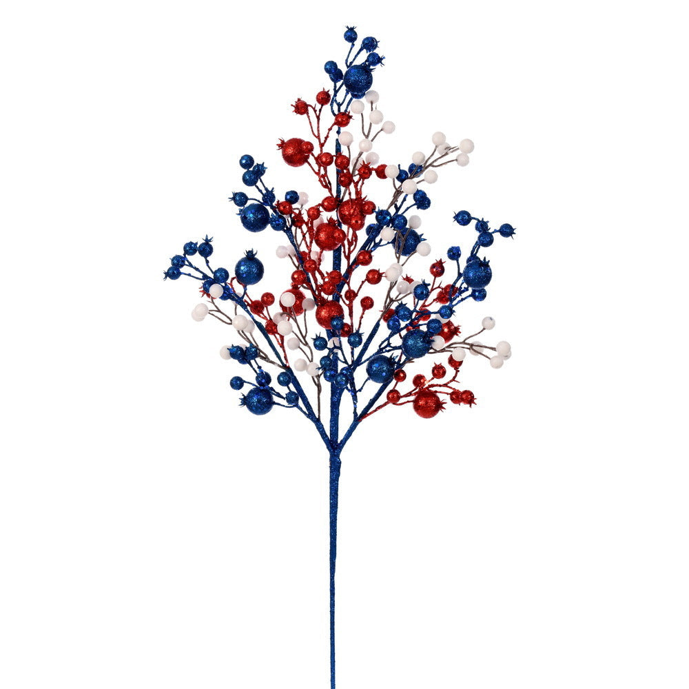 28" RED/WHITE BLUE BERRY SPRAY WITH UV PROTECTION