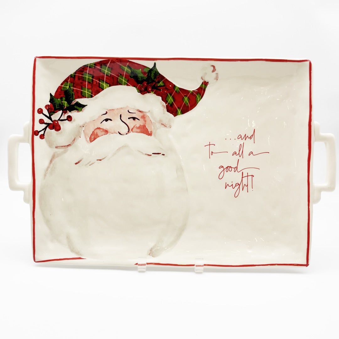 And To All A Good Night Santa Plate