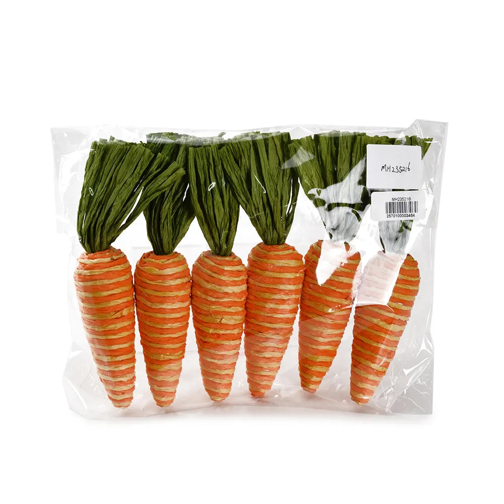 D1.6''H7.5' -EASTER CARROTS ORANGE/YELLOW
