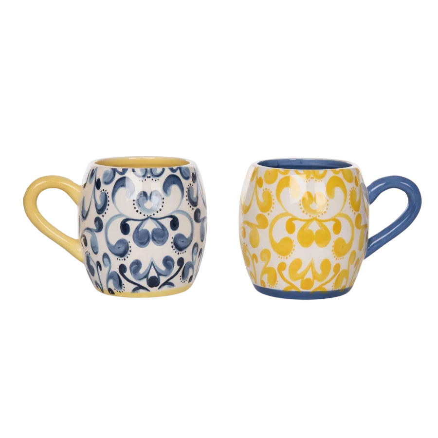 5.5" x 4.0" x 4.0" Dol Citrus Indigo Mug (LEFT ONLY)