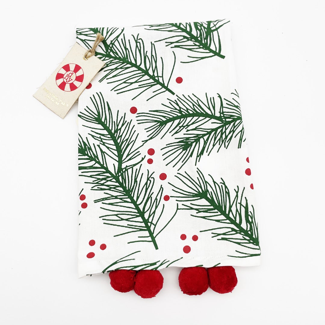 Pine Bough Tea Towel