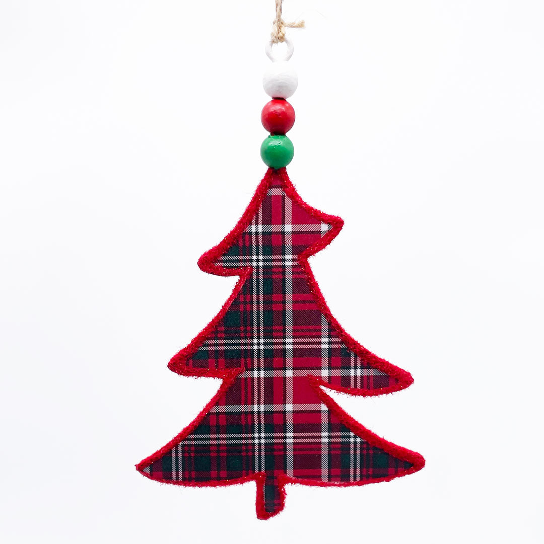 Plaid Tree Ornament