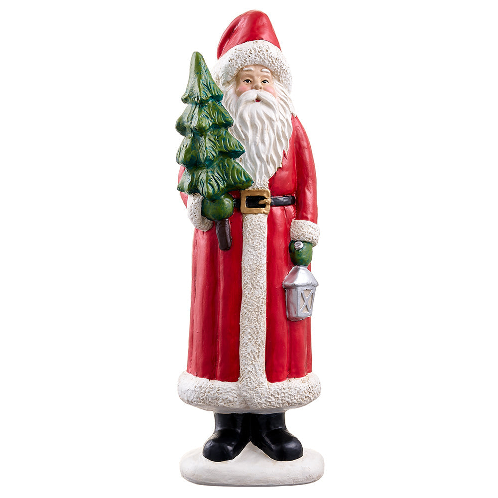 20" Santa Holding A Tree