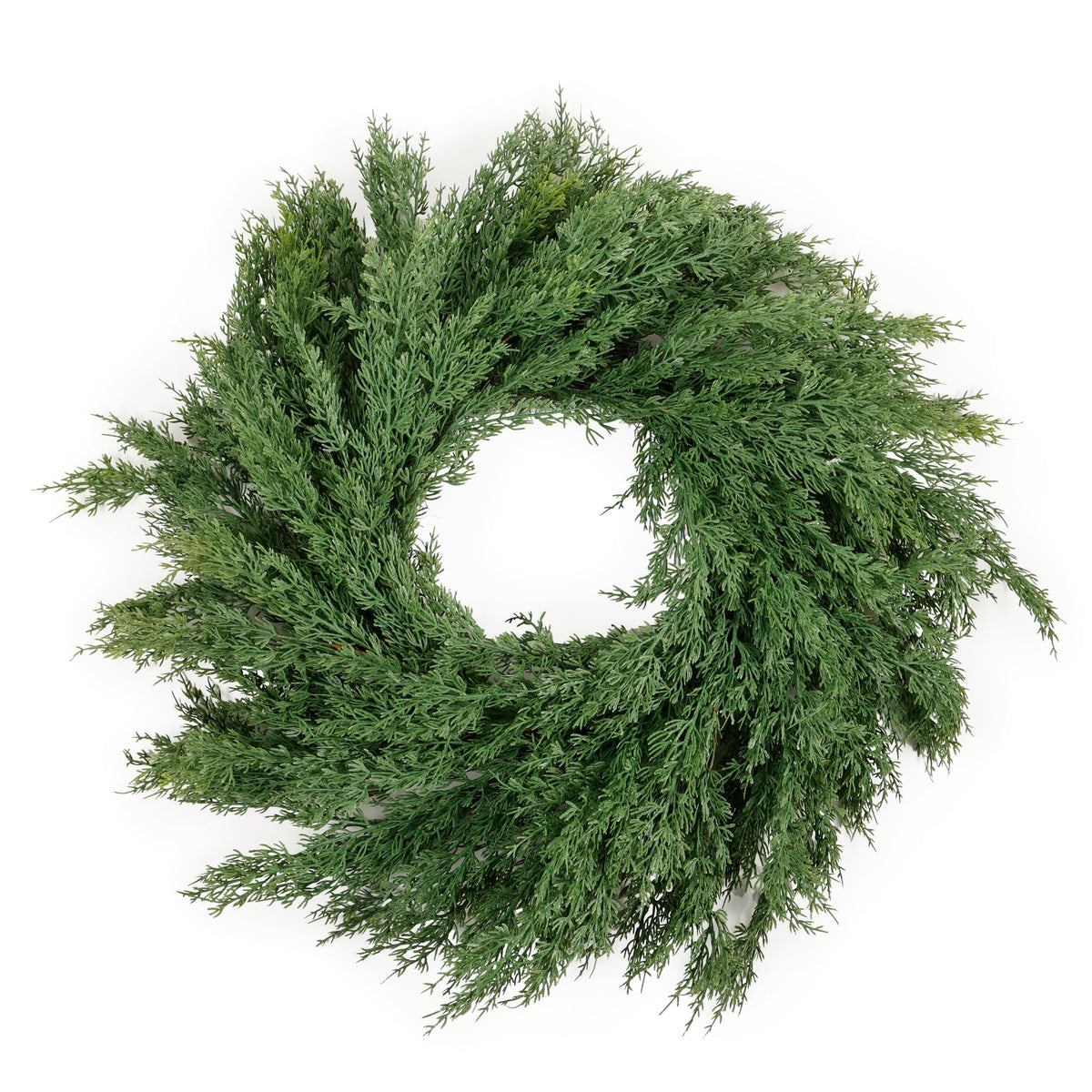 30" REAL TOUCH WREATH WITH MIXED ABIES GRANDIS