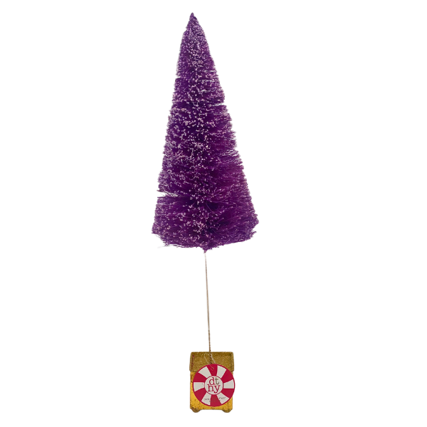 18.75" Purple Candy Sisal Tree Pantone 2592c