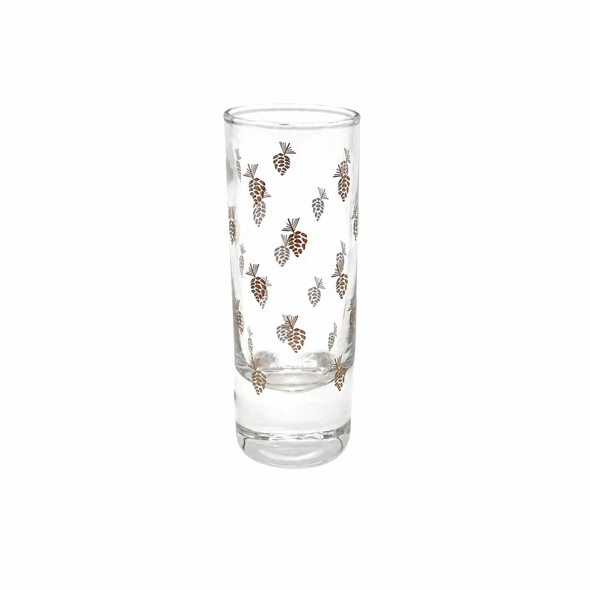 Shooter Glass-Pine Cone 2oz    4" x 1.25"