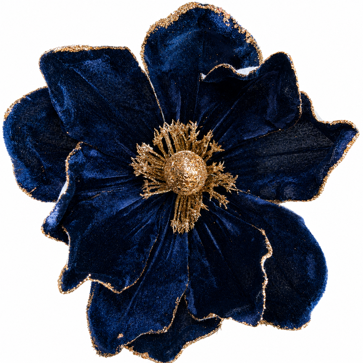 17.5" Midnight Blue Velvet Magnolia