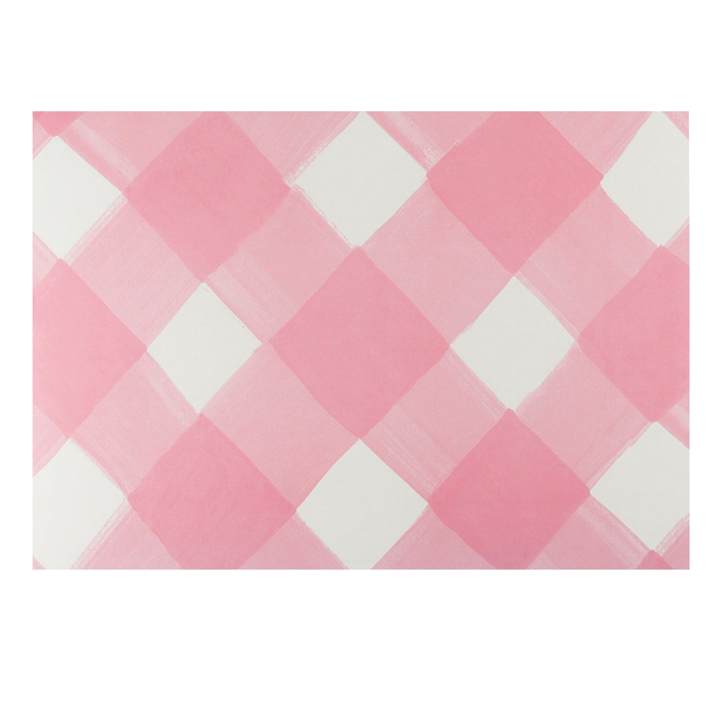 Pink Gingham Paper Place Mat Pckg 24