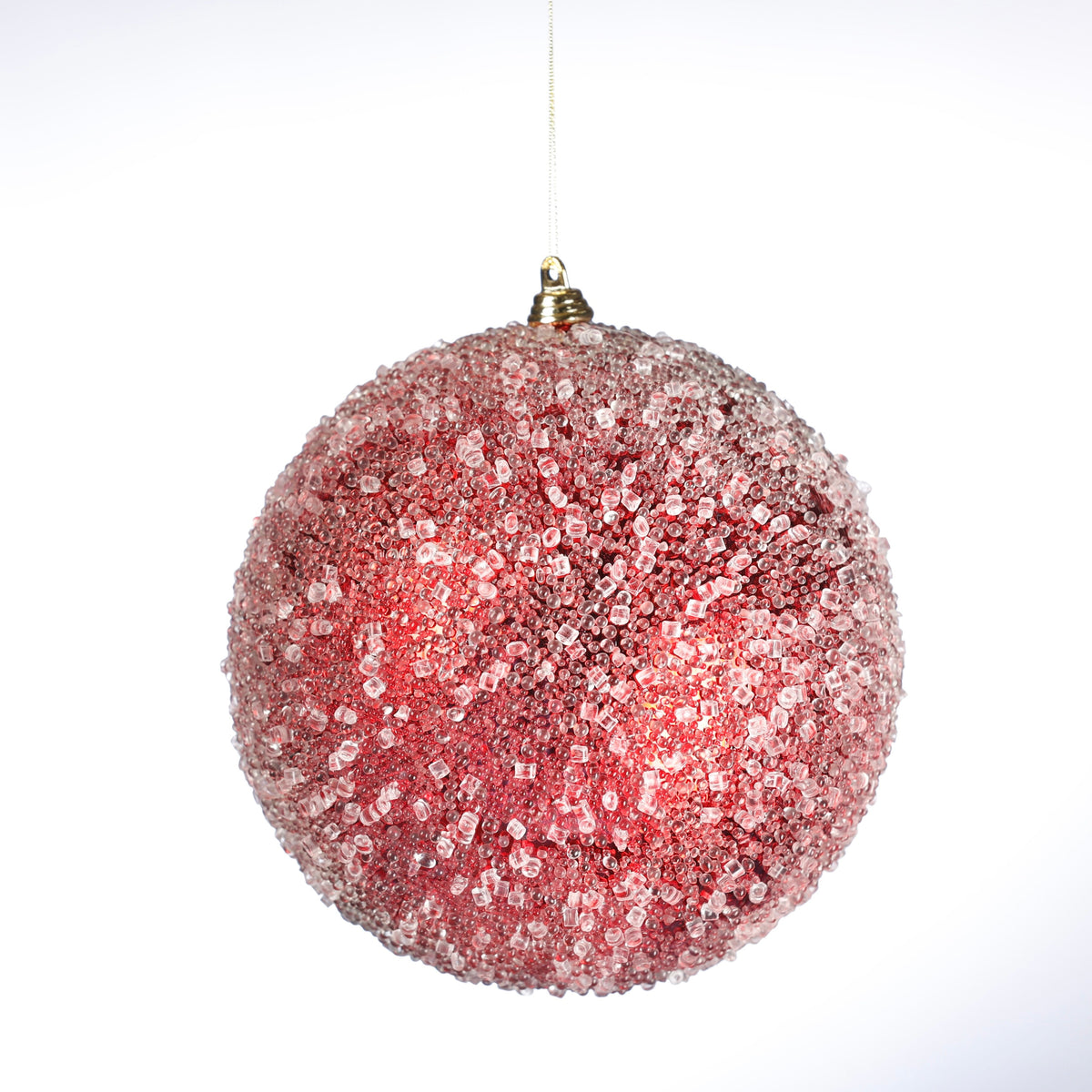 150MM RED ICE HANGING BALL