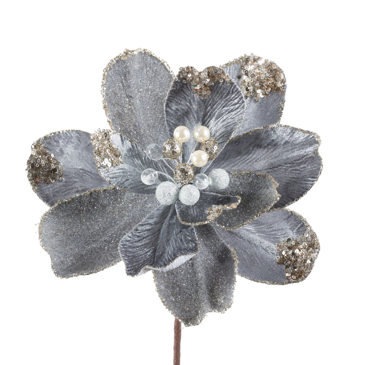 18" JWL MAGNOLIA STEM-BLUE GREY