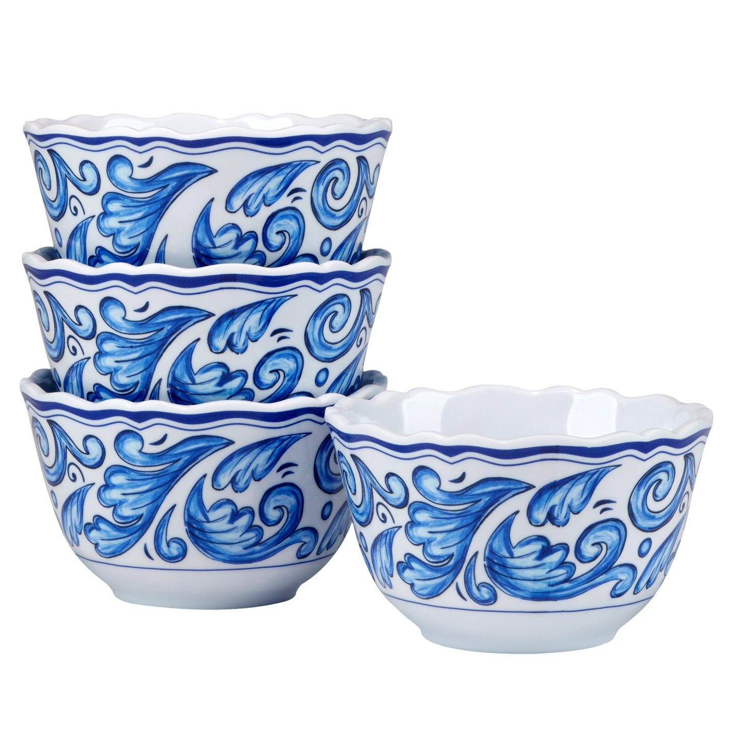 Veranda Melamine Set of 4 4in Dipping Bowls