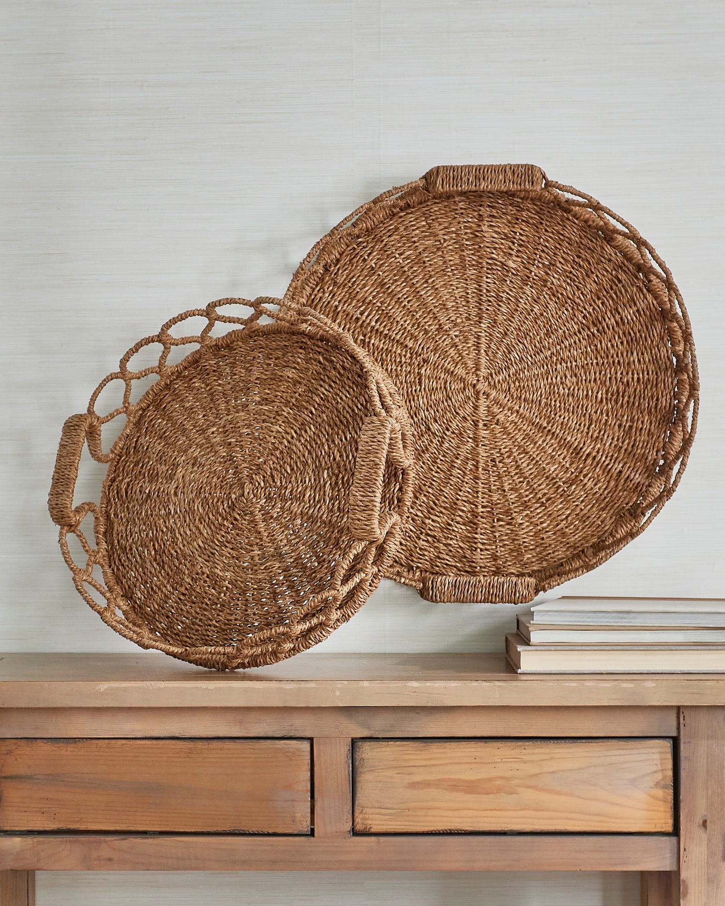 21.75" SET OF 2 LOOPED TRAYS