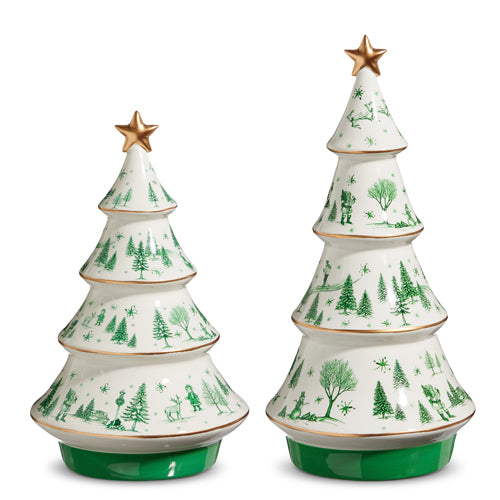 9.5" Christmas Scene Trees (SMALL ONLY)