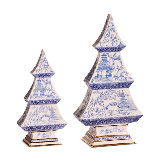 6.5" Blue Chinoiserie Tree (SMALL ONLY) SHIPS 9/1/2026