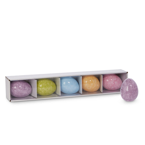 3" BOX OF 5 POLISHED EASTER EGGS