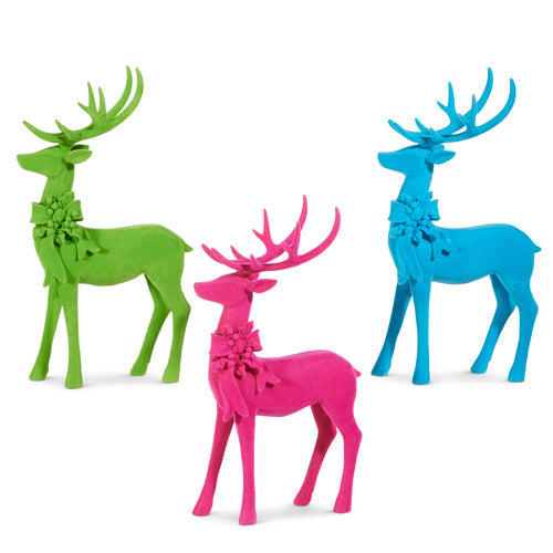 14" Flocked Deer (BLUE ONLY)
