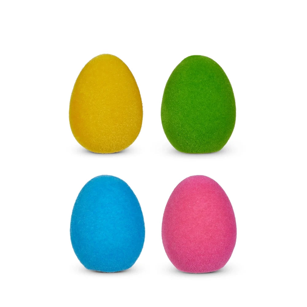 5.5" Bright Flocked Egg (YELLOW ONLY)