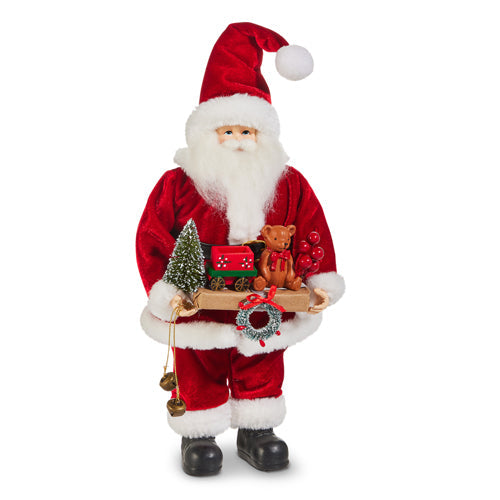 12" Traditional Santa with Toys