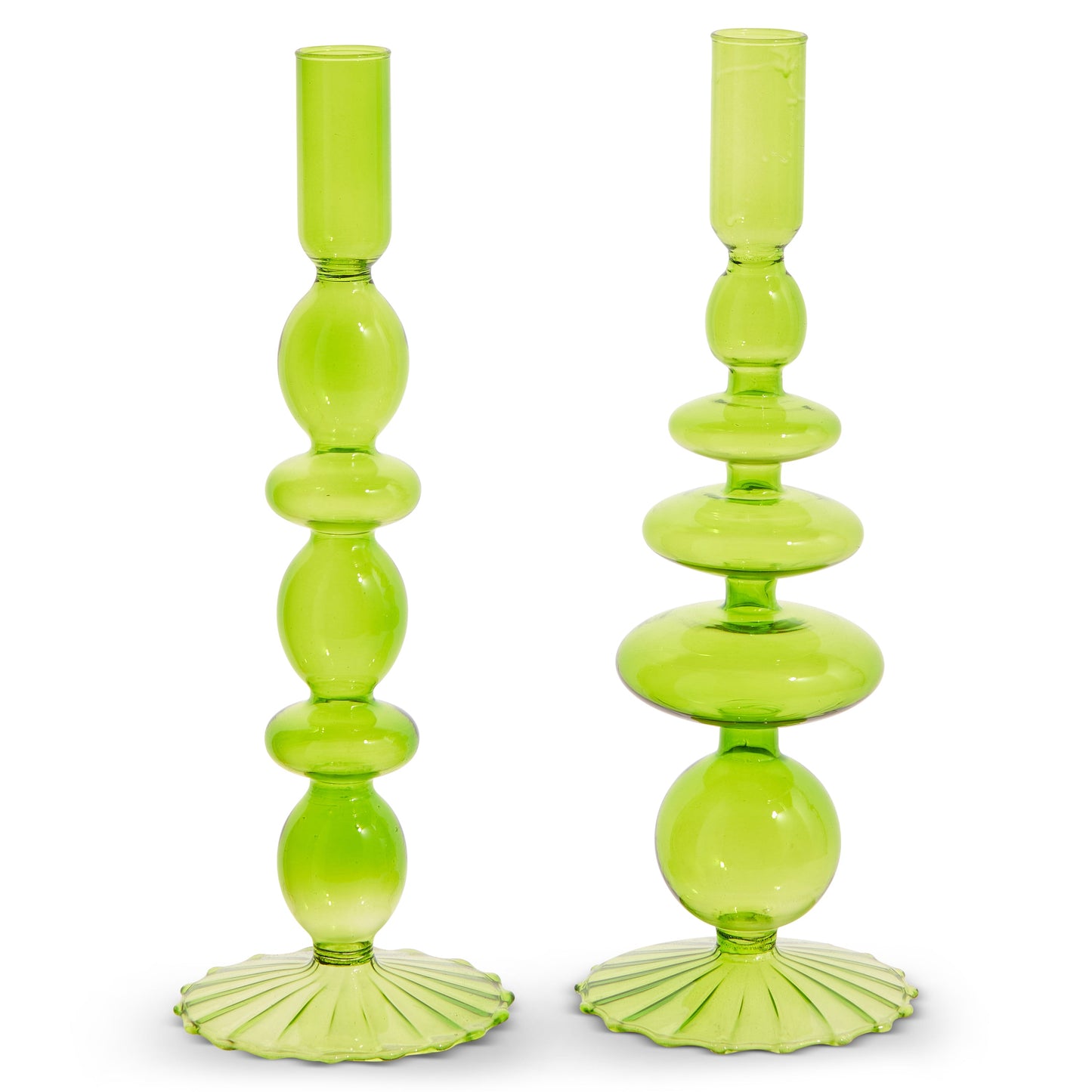 10.25" GREEN CANDLE STICKS (RIGHT ONLY)