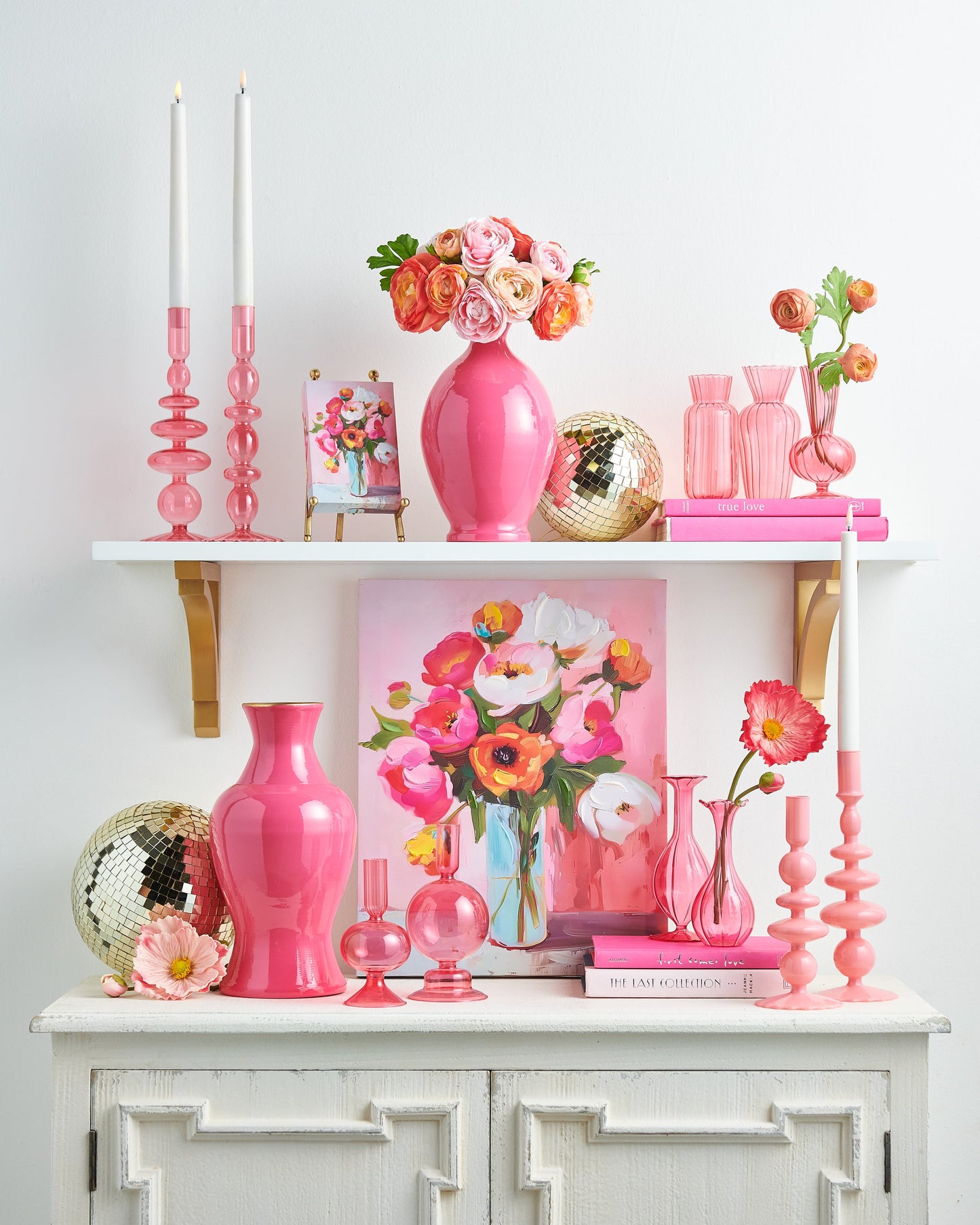 10.25" PINK CANDLE STICKS (RIGHT ONLY)