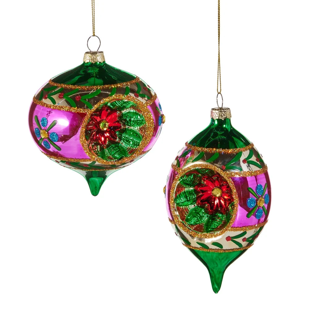 5.5" Multicolor Witch Eye Ornament (DOUBLE POINT ONLY)