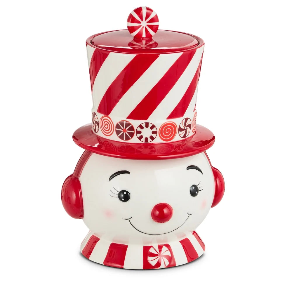 12" Top Hat Snowman Container SHIPS 9/1/2026