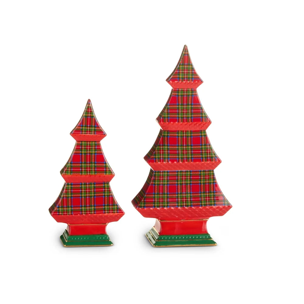 9" Plaid Tabletop Trees (SMALL ONLY)SHIPS 9/1/2026