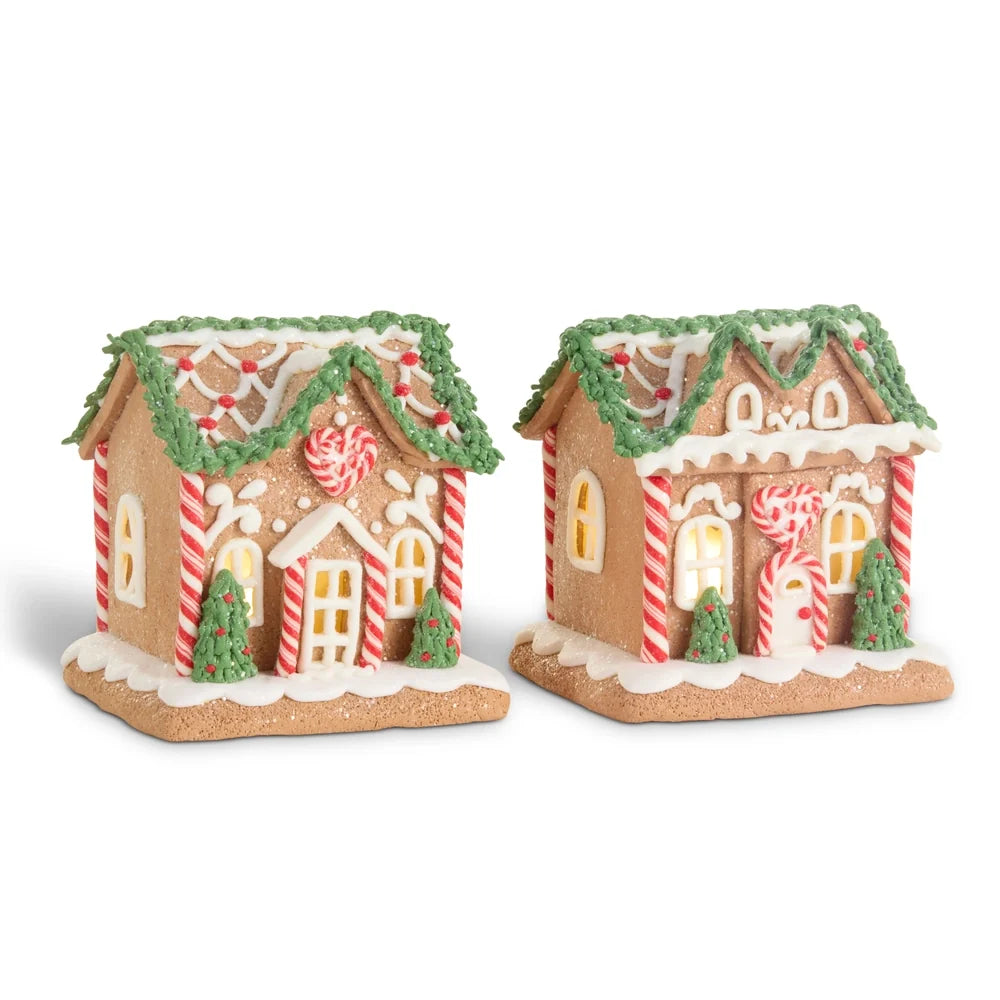 5.5" Lighted Rosemary Mini Gingerbread House (LEFT ONLY)SHIPS 9/1/2026