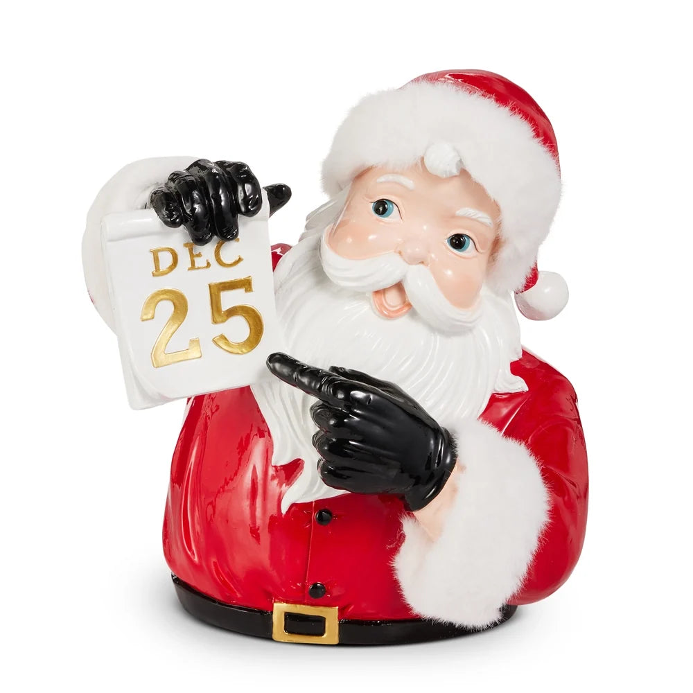 12.5" Christmas Day Santa Bust SHIPS 9/1/2026