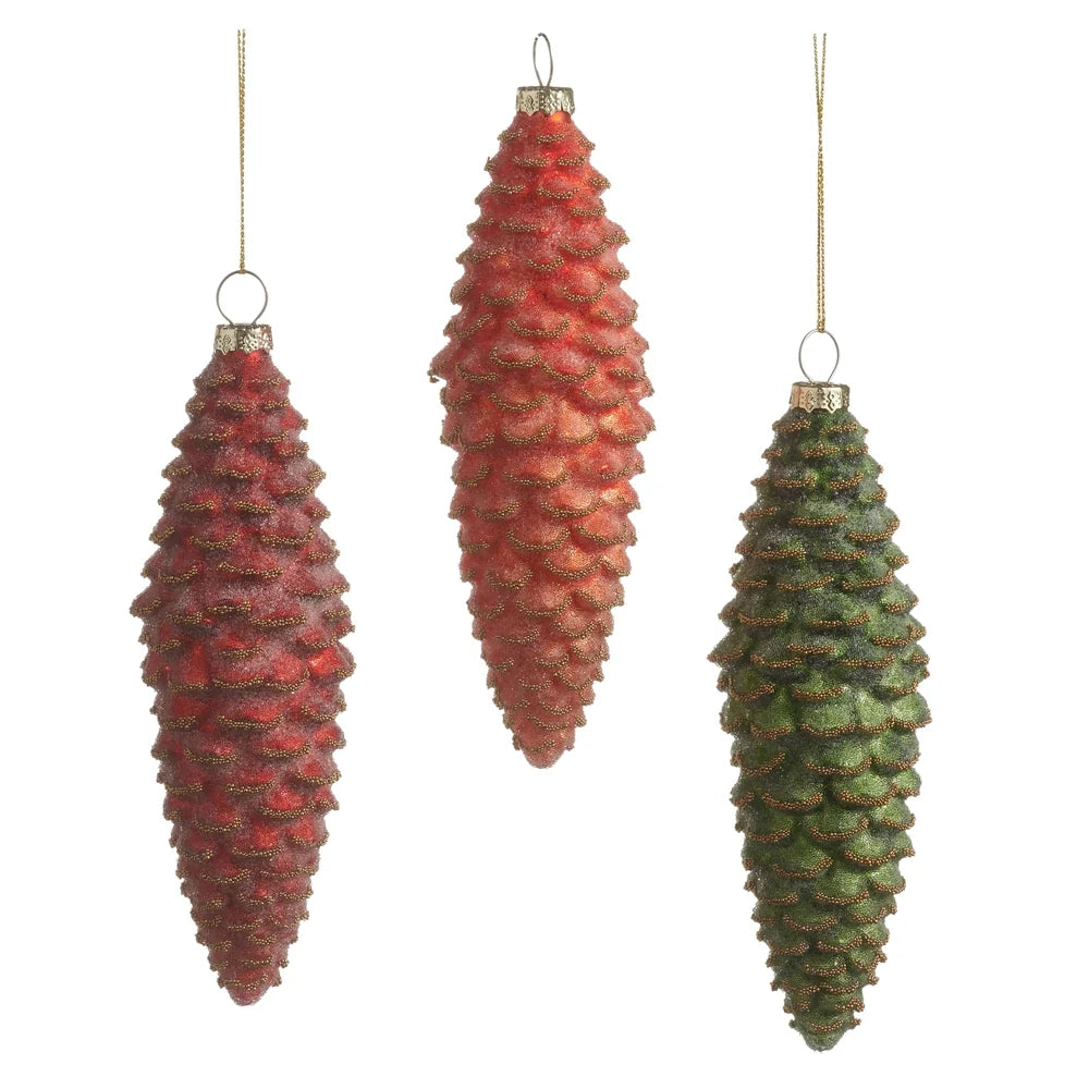 5.75" Bright Pinecone Ornament (LEFT ONLY) SHIPS 9/1/2026