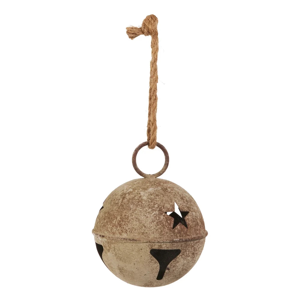 7" Rustic Jingle Bell Ornament SHIPS 9/1/2026