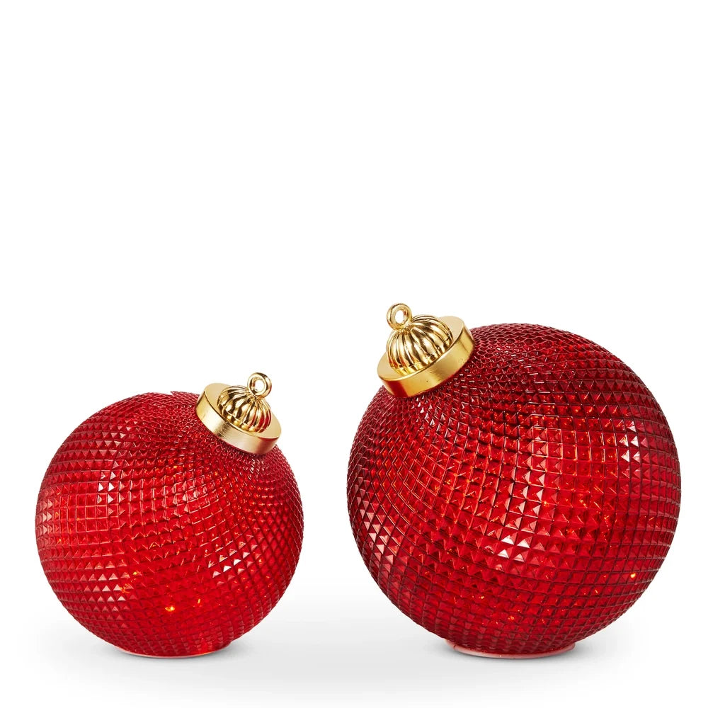 8" Red Lighted Orbs (SMALL ONLY)