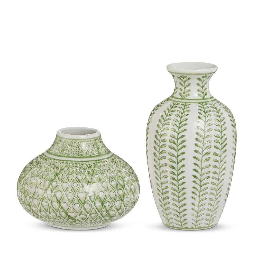 4.75" Green Bud Vase (LEFT ONLY)