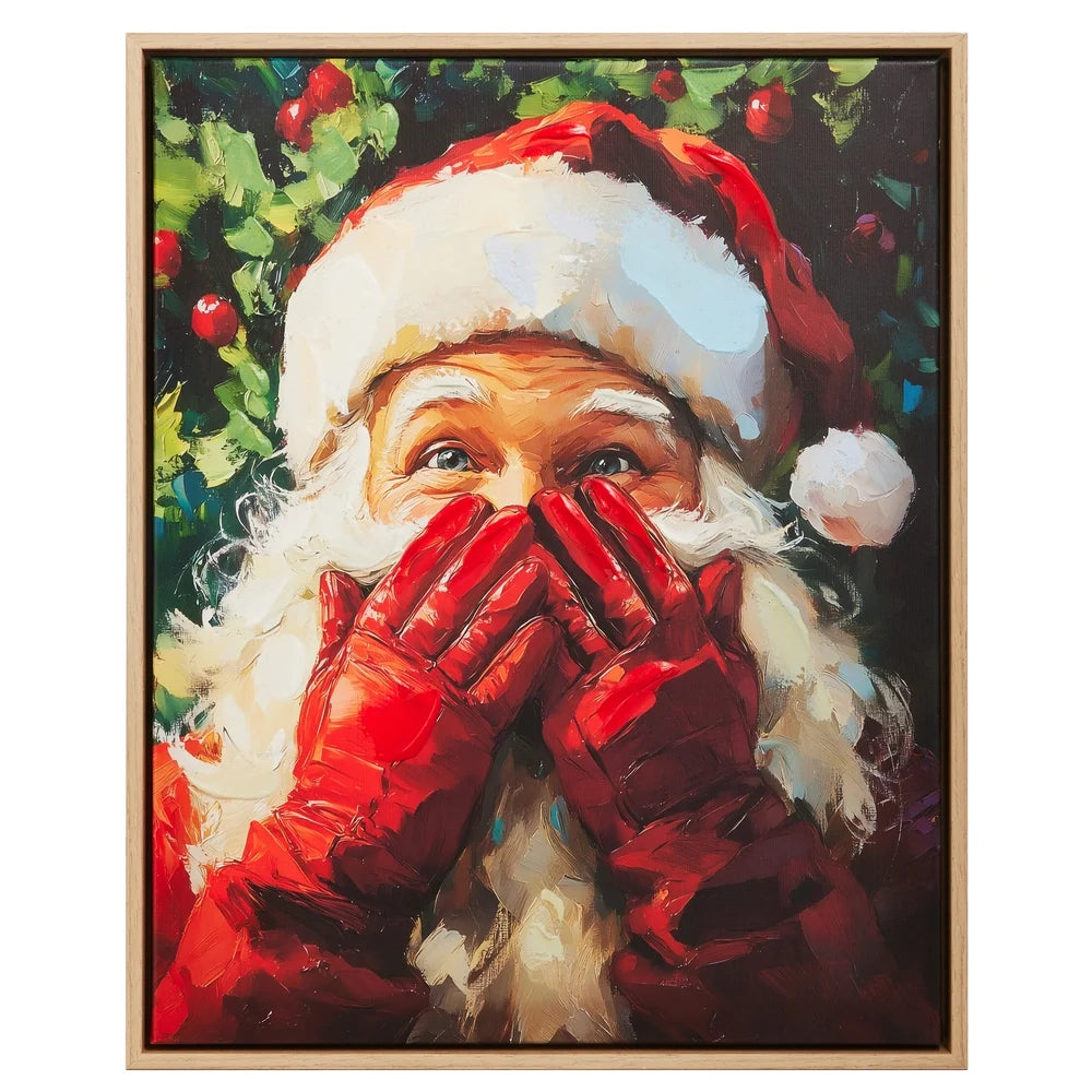 19.5" Santa's Secret Wall Art
