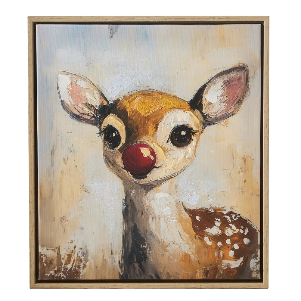 15.5" Red Nose Wonder Wall Art