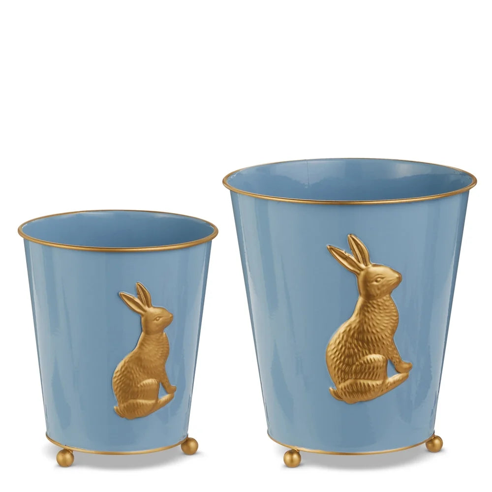 7.75" Blue Bunny Cache Pots (SMALL ONLY)