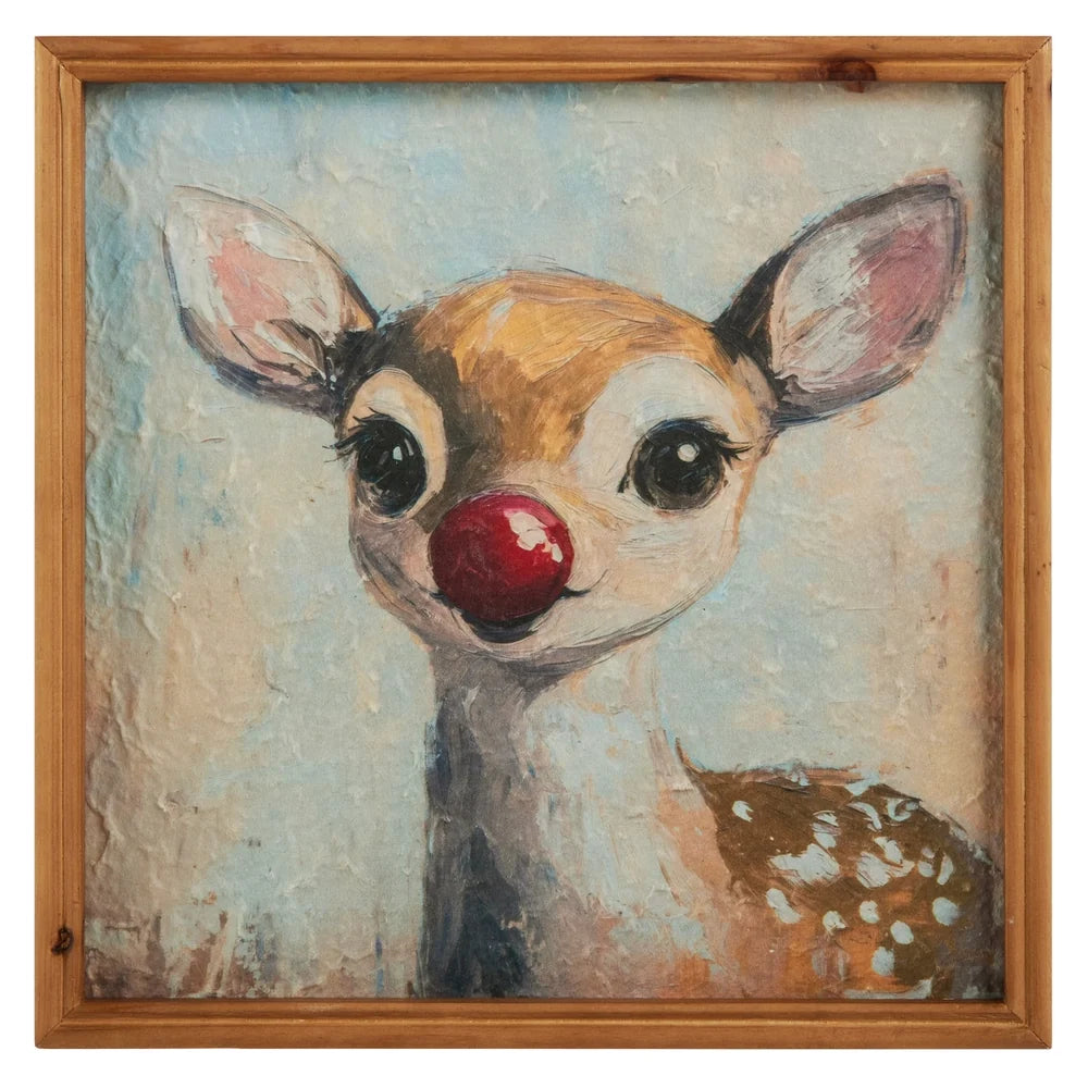 12" Red Nosed Wonder Wall Art