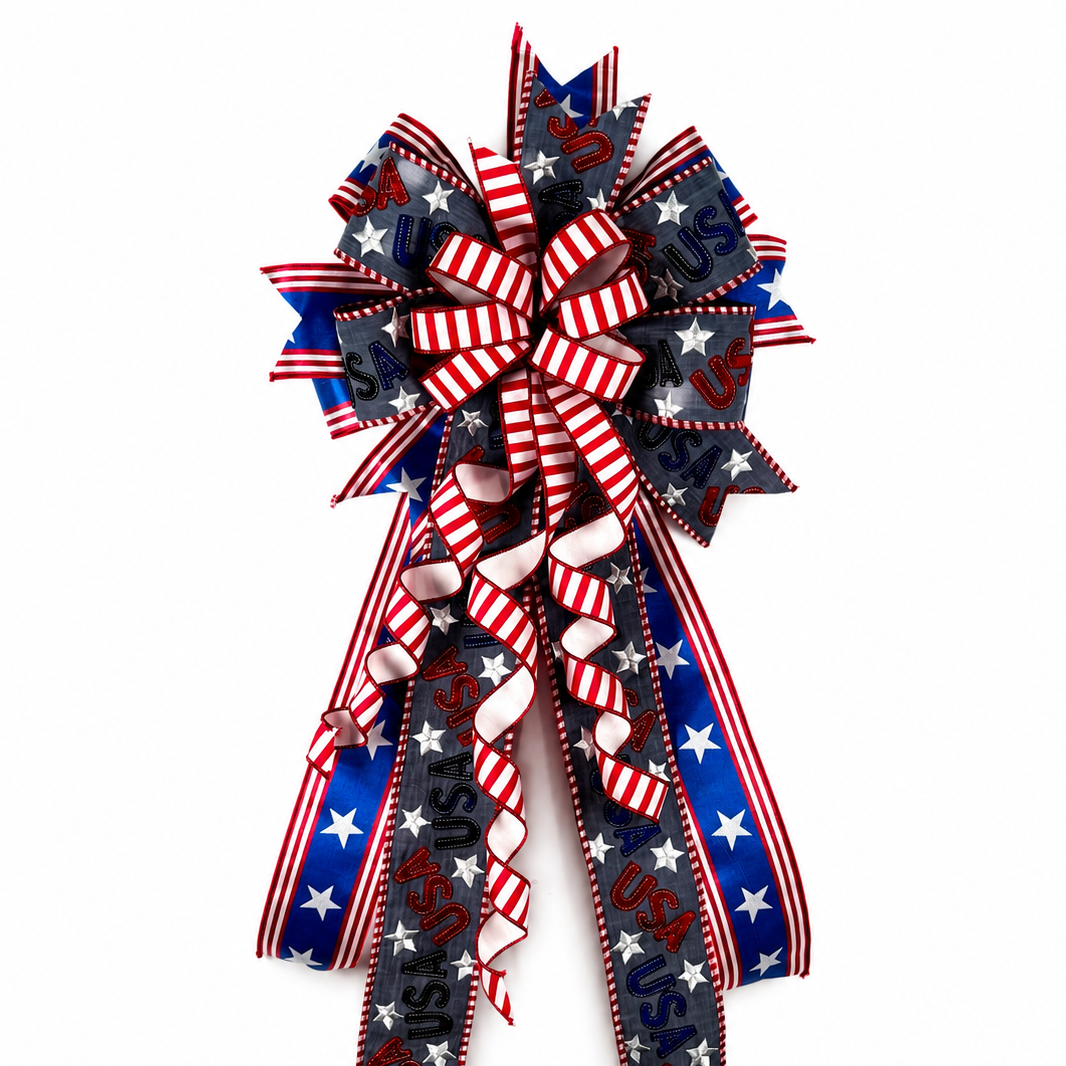 18" X 40" Freedom & Flair - Premade Bow