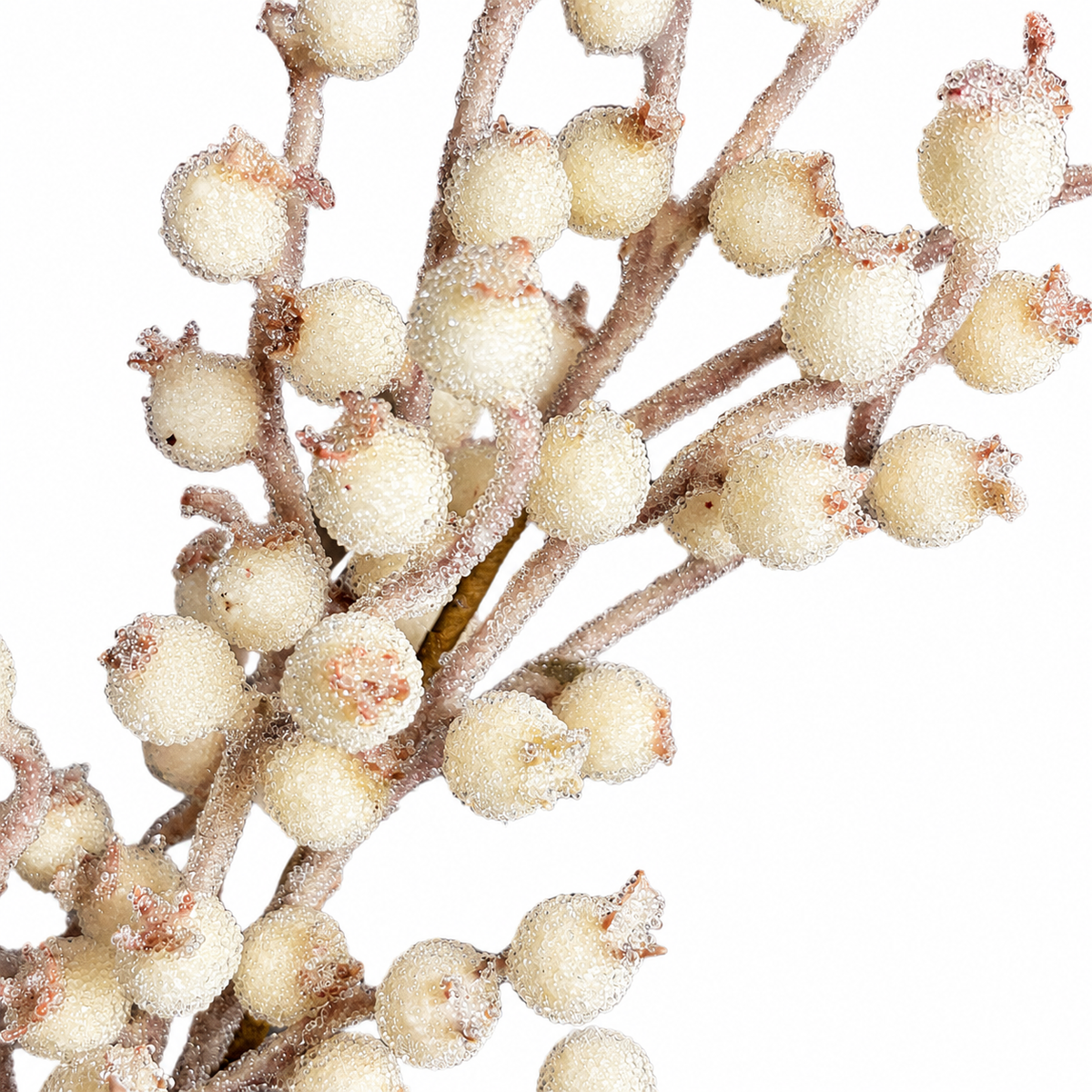 27" Cream Iced Crabapple Spray