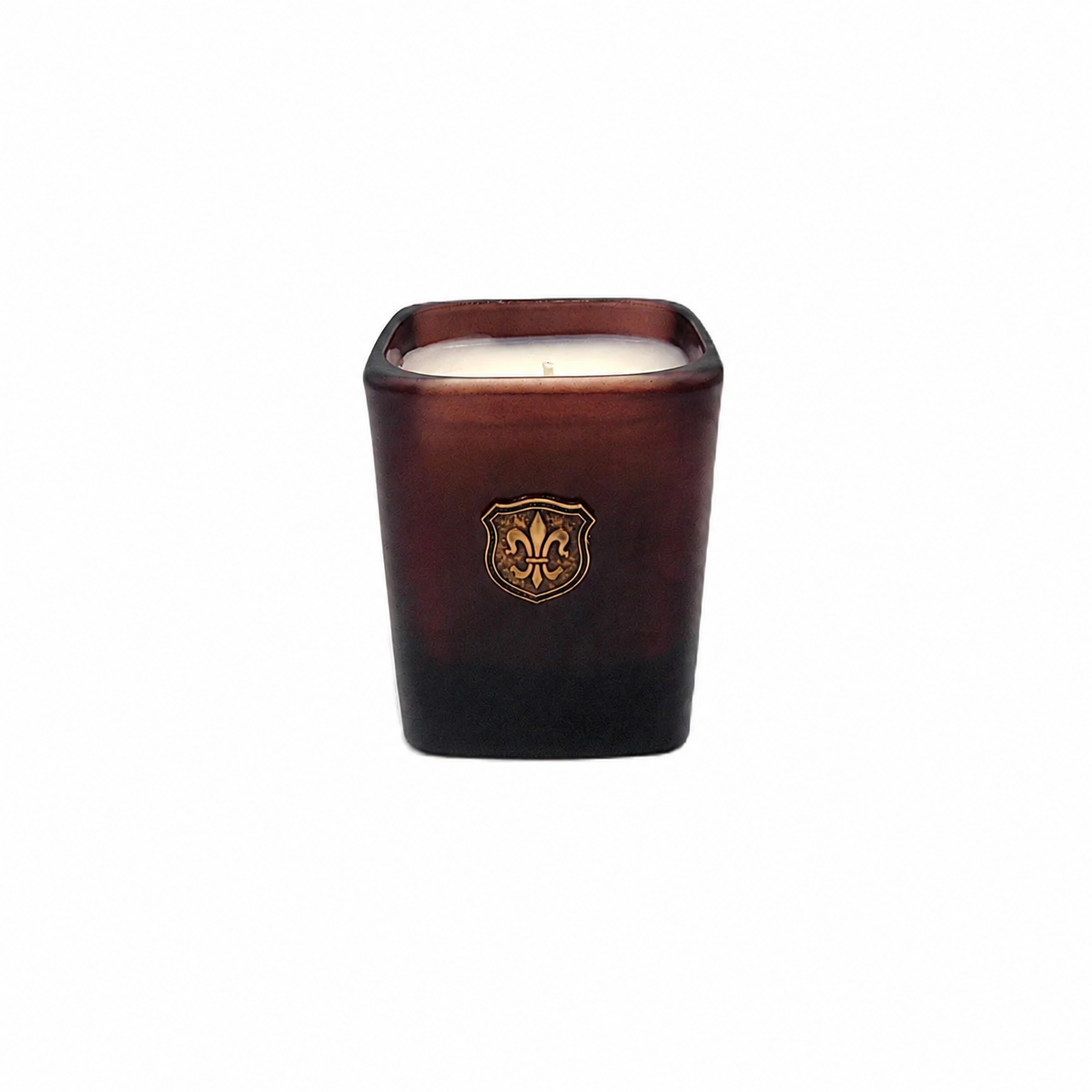 Tweed 9 oz Brown Square Candle