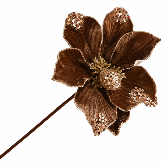 9.5" Diameter Mocha Magnolia Stem