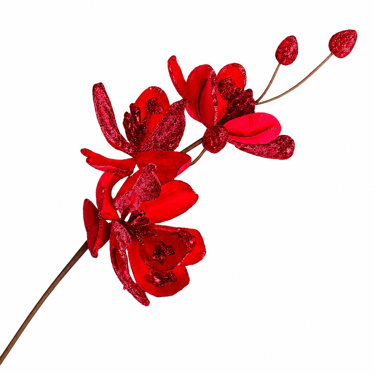 23.5" Red Velvet Magnolia Spray
