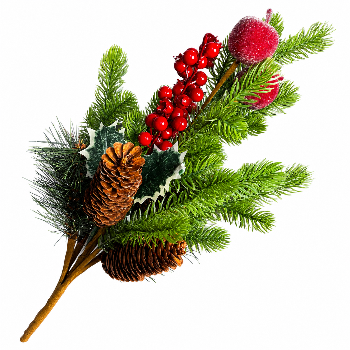 20" Sugared Apple and Berries Bush