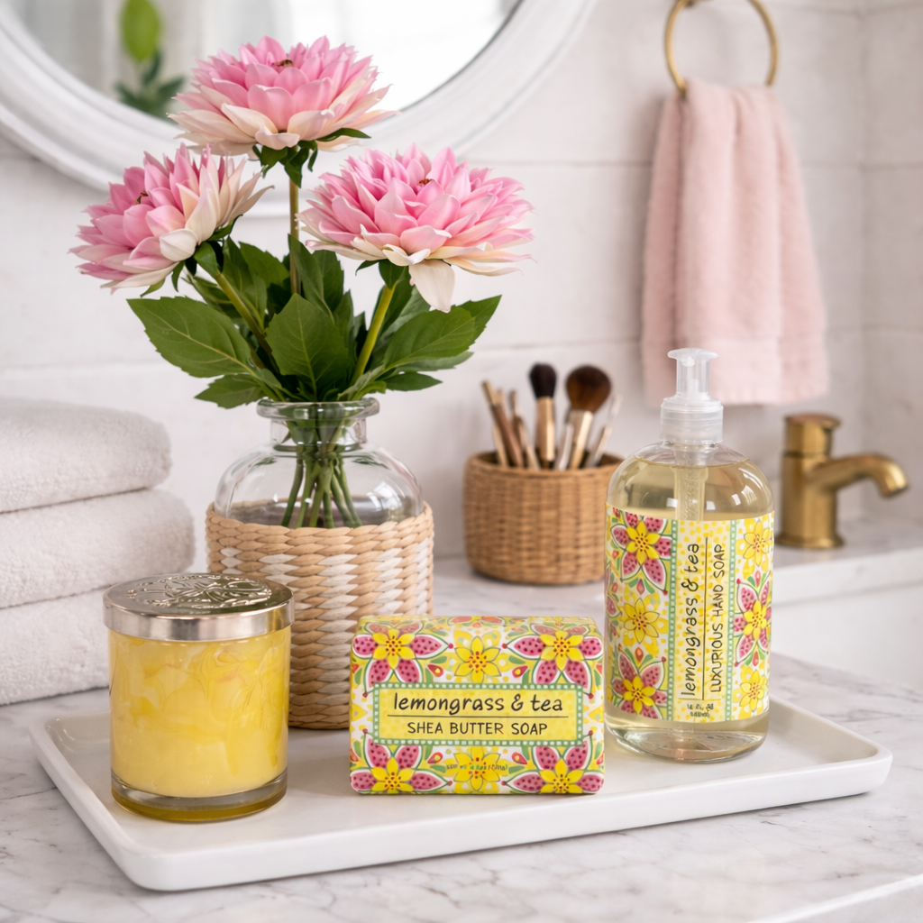 LEMONGRASS, TEA AND DAHLIA GIFT SET