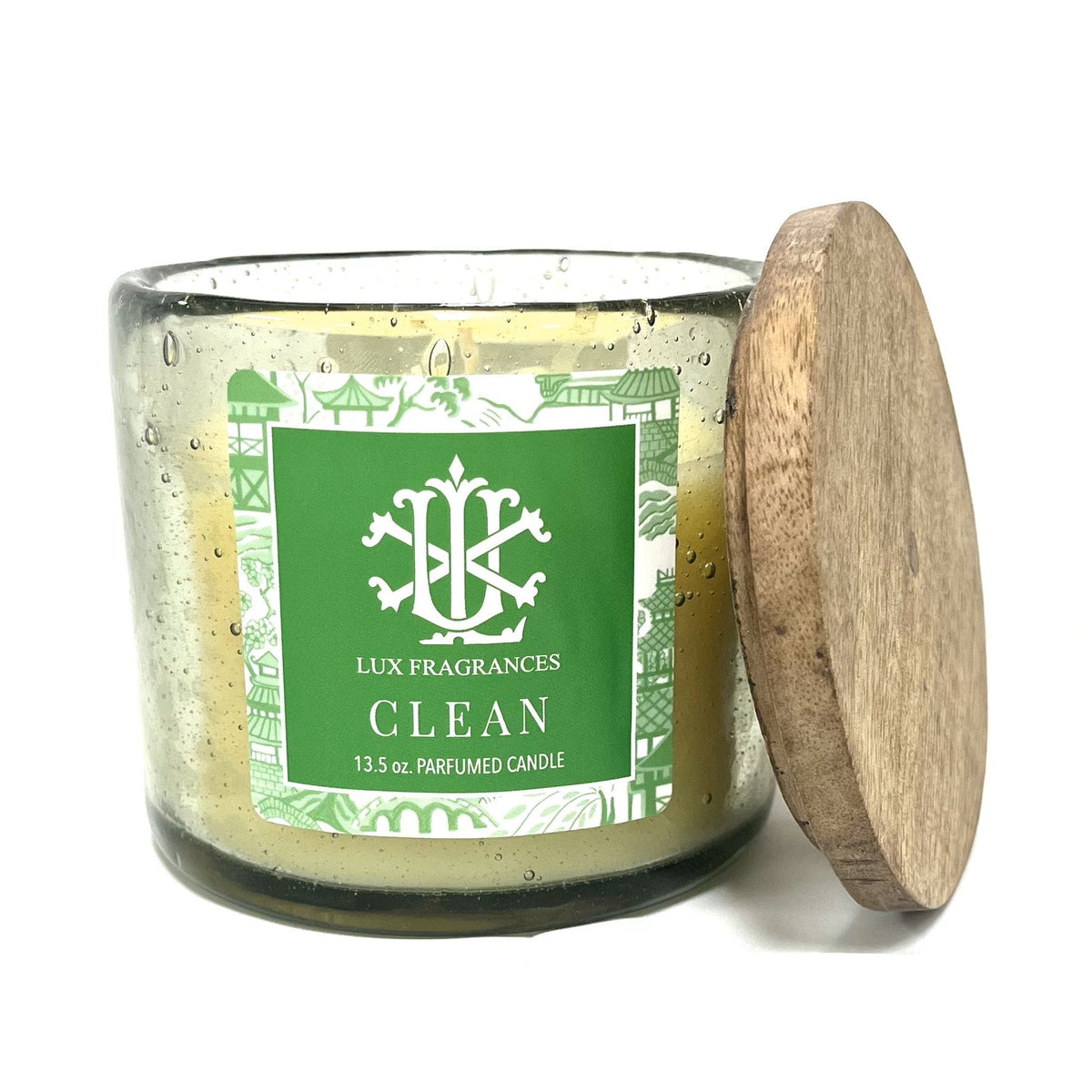 Clean 13.5 oz. Clear Glass With Stain Lid
