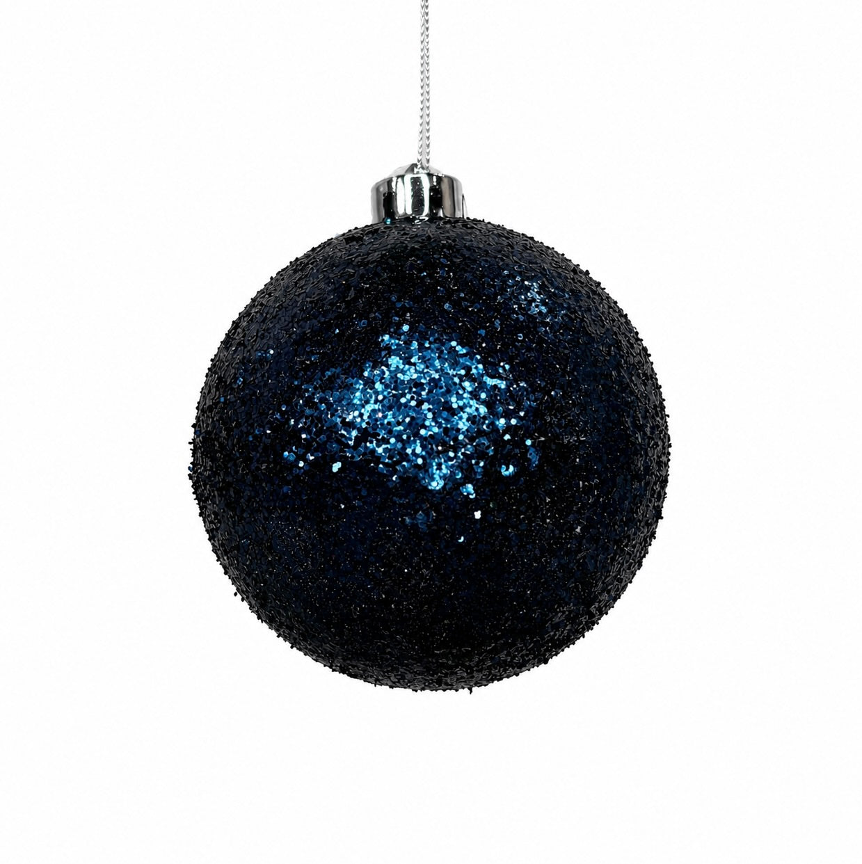 120mm Midnight Blue Glitter Ball Ornament
